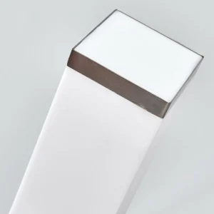 Lindby Applique extérieure oblique Lorian en inox^ Appliques Murales Extérieures