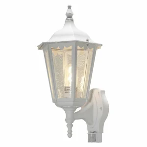 Konstsmide Applique Firenze avec capteur, debout, blanche^ Appliques D'Extérieur Avec Détecteur