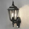 Konstsmide Applique Firenze avec capteur, debout, noire^ Appliques D'Extérieur Avec Détecteur
