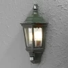 Konstsmide Applique Firenze demi-coupe, capteur, verte^ Appliques D'Extérieur Avec Détecteur