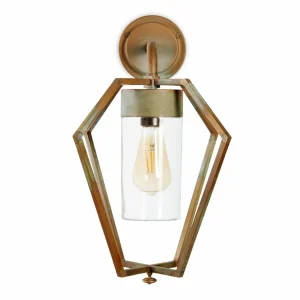 Moretti Luce Applique Gemstone 3451 laiton ancien/transparente^ Appliques Murales Extérieures