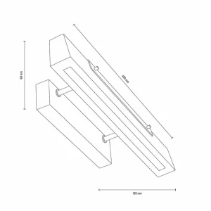 Deko-Light Applique LED Madera rayonnant vers le bas, chêne^ Luminaires Durables