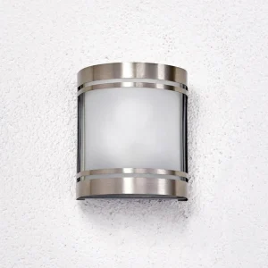 Lindby Applique Lenea esthétique en inox^ Appliques Murales Extérieures