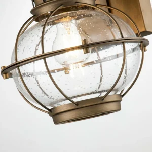 KICHLER Applique murale d'extérieur Bridgeton laiton Ø 22,8 cm^ Luminaires De Terrasse