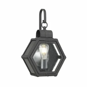Quintiesse Applique murale d'extérieur Heath largeur 26,7cm noir^ Appliques Murales Extérieures