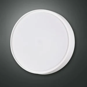 Fabas Luce Applique murale Hatton, Ø 30 cm, 2 x E27, blanc, IP65^ Luminaires De Terrasse