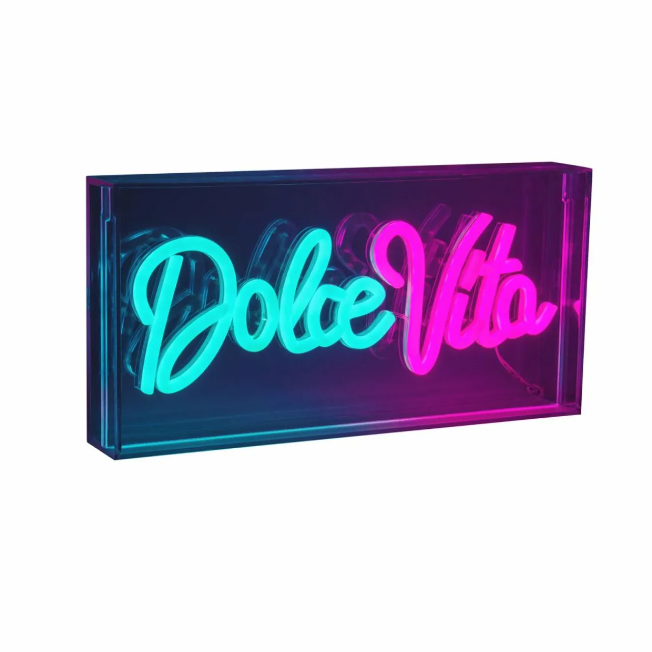 Näve Applique murale LED Dolce Vita, transparente, 30x15 cm, plastique USB RVB^ Lampes Décoratives