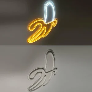 JUST LIGHT. Applique murale LED Neon Banane, USB^ Lampes Décoratives