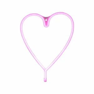 JUST LIGHT. Applique murale LED Neon Cœur, USB^ Lampes Décoratives
