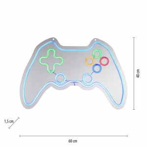 JUST LIGHT. Applique murale LED Neon Gamer, USB^ Lampes Décoratives
