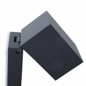 Lindby Applique murale Othil, détecteur de mouvement, gris, aluminium^ Appliques D'Extérieur Avec Détecteur