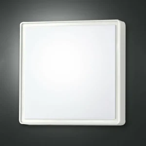 Fabas Luce Applique murale Oban, 30 cm x 30 cm, 2 x E27, blanc, IP65^ Luminaires De Terrasse