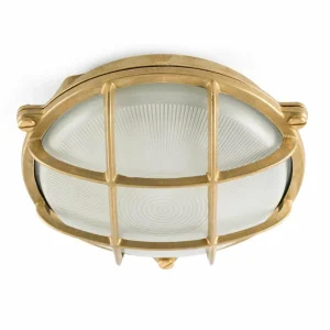 FARO BARCELONA Applique Noray, rond, laiton^ Appliques Murales Extérieures