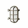 Moretti Luce Applique ovale Hook en laiton vieilli^ Appliques Murales Extérieures