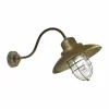 Moretti Luce Applique Patio Cage 3301 laiton ancien/transp.^ Appliques Murales Extérieures