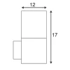 SLV Applique rectangulaire d'extérieur GRAFIT^ Appliques Murales Extérieures