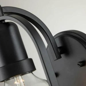 Quintiesse Applique Somerset, à une lampe, noire^ Appliques Murales Extérieures
