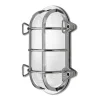 Moretti Luce Applique Tortuga 200.21, ovale, nickel/opale^ Appliques Murales Extérieures