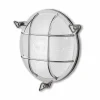 Moretti Luce Applique Tortuga 200.20, ronde, nickel/opale^ Appliques Murales Extérieures