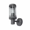 Lindby Appliques d'extérieur Djori, gris foncé, acier inoxydable, Ø 10,5cm^ Appliques Murales Extérieures