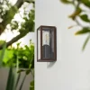 Lindby Appliques d'extérieur Robigus, couleur rouille, aluminium^ Appliques Murales Extérieures