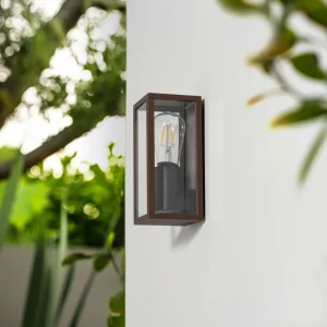 Lindby Appliques d'extérieur Robigus, couleur rouille, aluminium^ Appliques Murales Extérieures