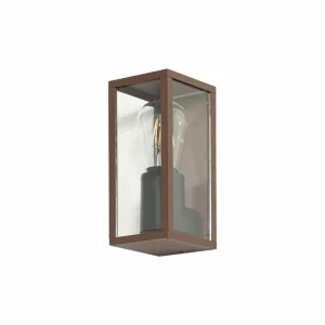 Lindby Appliques d'extérieur Robigus, couleur rouille, aluminium^ Appliques Murales Extérieures