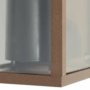 Lindby Appliques d'extérieur Robigus, couleur rouille, aluminium^ Appliques Murales Extérieures