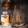 Hemsson Arbre Santa's Tree, fil métal cuivre, H51 cm^ Lumière De Noël
