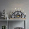 Konstsmide Christmas Arc lumineux LED Crèche en bois, piles^ Lumière De Noël