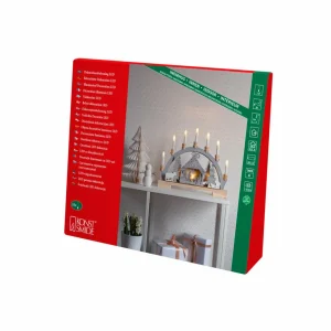 Konstsmide Christmas Arc lumineux LED Crèche en bois, piles^ Lumière De Noël