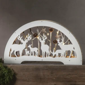 STAR TRADING Arc lumineux LED Faune blanc^ Lumière De Noël