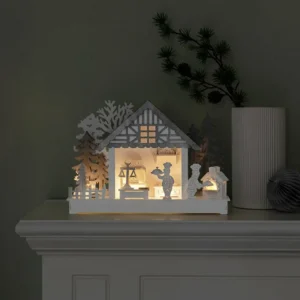 Konstsmide Christmas Arc lumineux LED Maison et boulangerie, piles^ Lumière De Noël