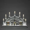 Konstsmide Christmas Arc lumineux LED Maisons à 7 lampes, blanc^ Lumière De Noël