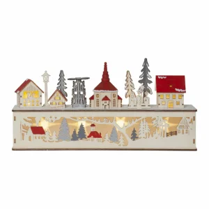 STAR TRADING Arc lumineux LED Rosenheim ville, piles^ Lumière De Noël