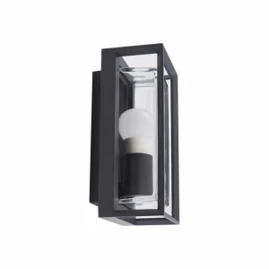 Arcchio applique d'extérieur Ismera, IP65, gris foncé, capteur^ Appliques D'Extérieur Avec Détecteur
