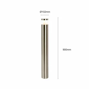 Arcchio Rudolfine borne lumineuse V4A acier inoxydable 90 cm^ Bornes Éclairage Extérieur