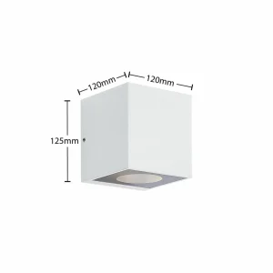 Arcchio Tassnim applique blanche à 1 lampe^ Appliques Murales Extérieures