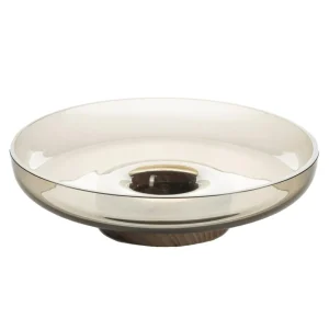 Artemide Coupe Bontà, gris, Ø 26 cm, verre, bois^ Meubles & Aménagements