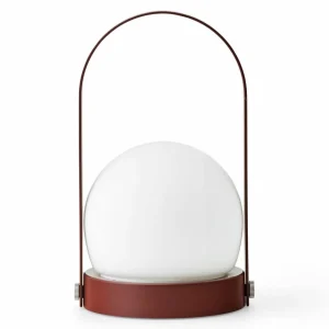 Audo Copenhagen Audo Carrie lampe déco LED batterie IP44, rouge^ Lampes Décoratives