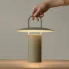 Audo Copenhagen Audo Ray lampe table LED, portable, vert poussière^ Lampes Décoratives