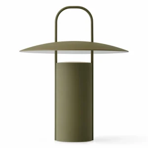 Audo Copenhagen Audo Ray lampe table LED, portable, vert poussière^ Lampes Décoratives