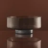 AYTM coupe Volvi, gris fumé, Ø 25 cm, verre, socle, marbre^ Meubles & Aménagements