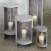 AYTM lanterne Ora, gris-brun, hauteur 58,4 cm, verre, aluminium^ Meubles & Aménagements