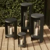 AYTM lanterne Ora, noir, hauteur 58,4 cm, verre, aluminium^ Meubles & Aménagements