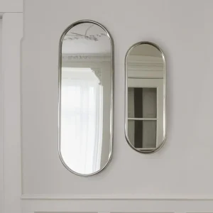 AYTM miroir Angui, argenté, hauteur 78 cm, verre, acier^ Meubles & Aménagements