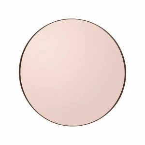 AYTM miroir Circum, rose, Ø 70 cm, verre, bois MDF^ Meubles & Aménagements