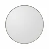 AYTM miroir Circum, transparent / gris-brun, Ø 50 cm, verre, bois^ Meubles & Aménagements
