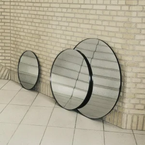 AYTM miroir Circum, transparent / noir, Ø 70 cm, verre, MDF-bois^ Meubles & Aménagements