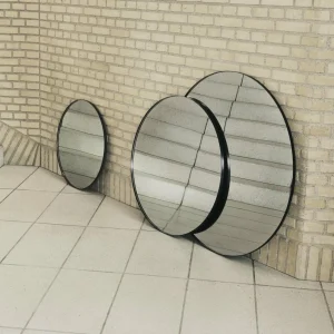 AYTM miroir Circum, transparent / noir, Ø 50 cm, verre, MDF-bois^ Meubles & Aménagements